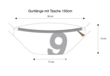 Preview: Bauchtasche " Knoten " WEEL rot pink